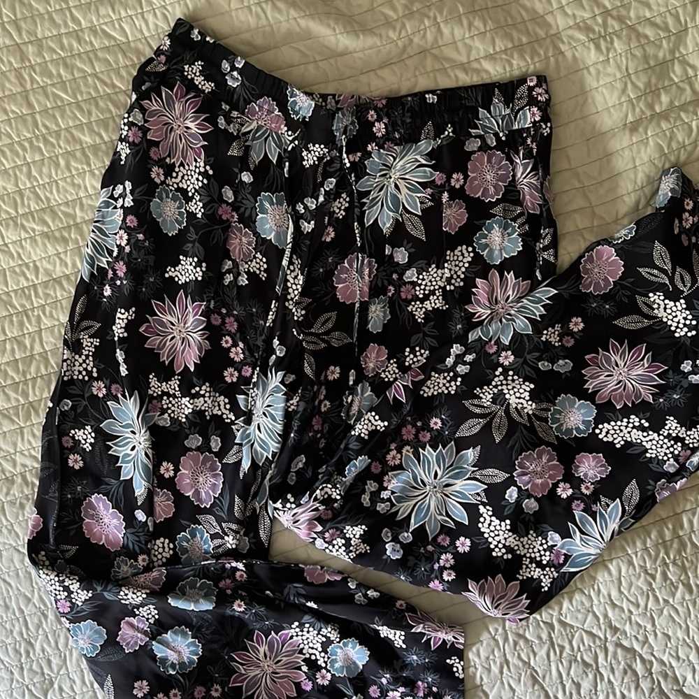 Print relaxed fit pants